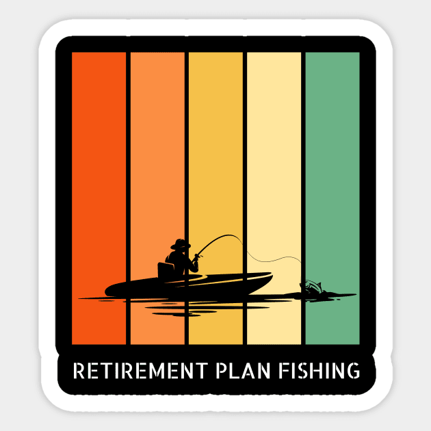 Retirement Plan Fishing Funny Fishing Sticker by Yourex